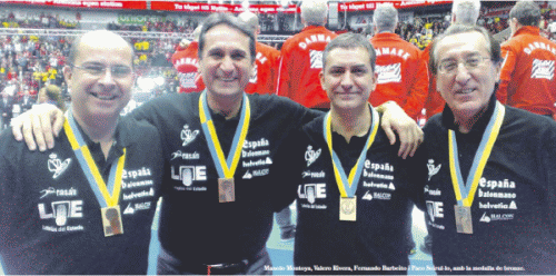 Paco Seirul-lo, Valero Rivera, Montoya y Barbeito - Mundial Balonmano 2011 - www.entrenamientodeportivo.org