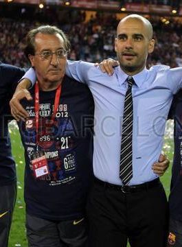 Seirullo y Pep Guardiola - Final Copa del Rei Ftbol 2012